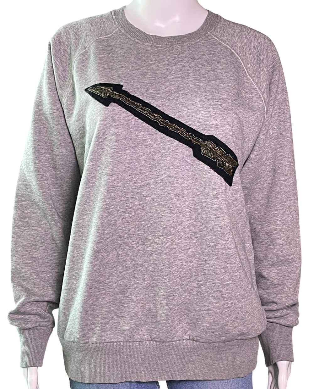 Viktor & Rolf x H&M 2006 Y2k Hand-Embroidered Arrow Sweatshirt Women's Medium